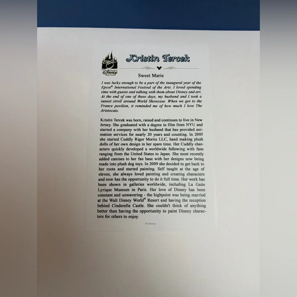 Disney WonderGround Print Aristocrats Sweet Marie The Cat by Kristin Tercek - Picture 4 of 10